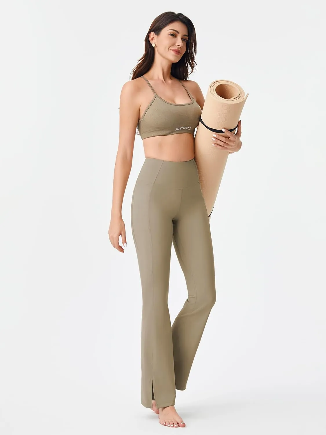 AFITNE Women's Flare Leggings High Waist Yoga Pants with Pockets Tummy Control Workout Casual Bootcut Pants