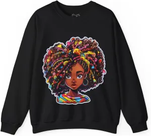 Afro Sweatshirt To Match Unisex Crewneck Sweatshirt Sneaker Shirt, Girlfriend Gift, Birthday Gift For Mom, Heavy Blend