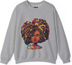 Afro Sweatshirt To Match Unisex Crewneck Sweatshirt Sneaker Shirt, Girlfriend Gift, Birthday Gift For Mom, Heavy Blend
