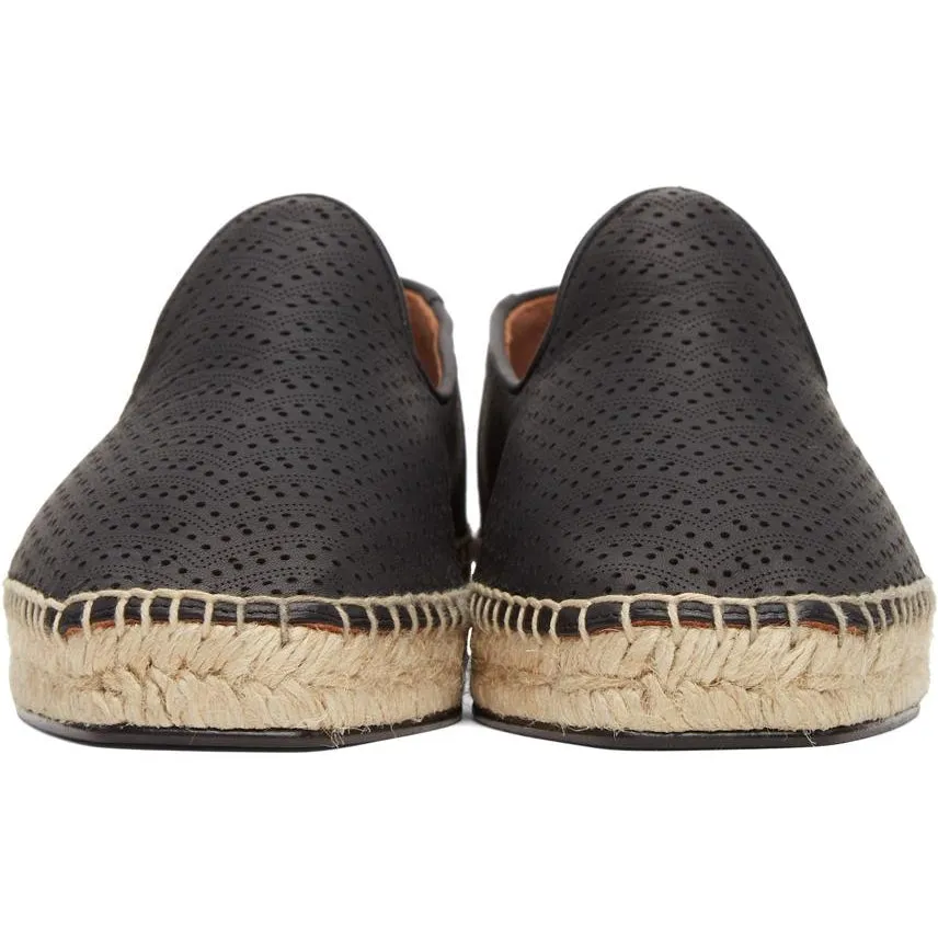 ALAÃA Black Micro Vienne Vague Openwork Espadrilles