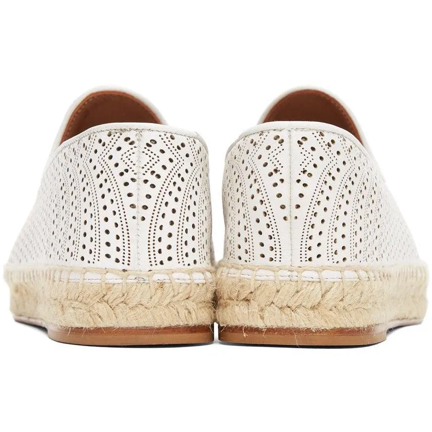 ALAÃA Off-White Micro Vienne Vague Openwork Espadrilles