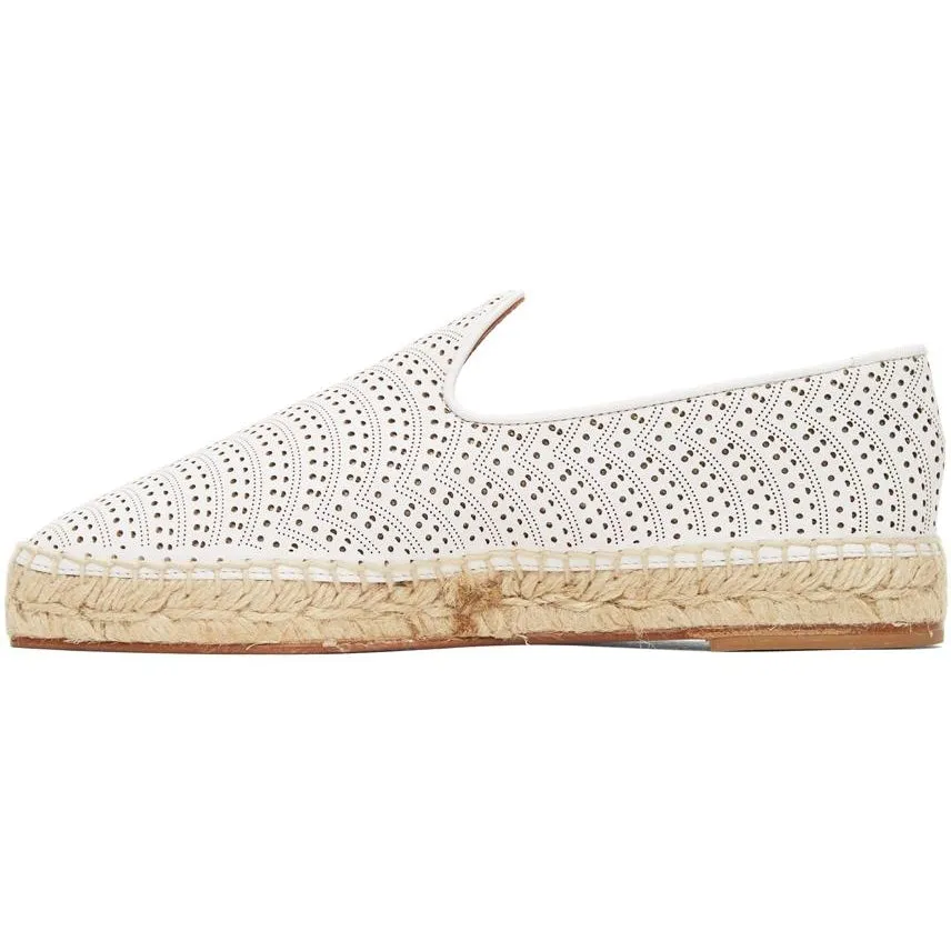 ALAÃA Off-White Micro Vienne Vague Openwork Espadrilles