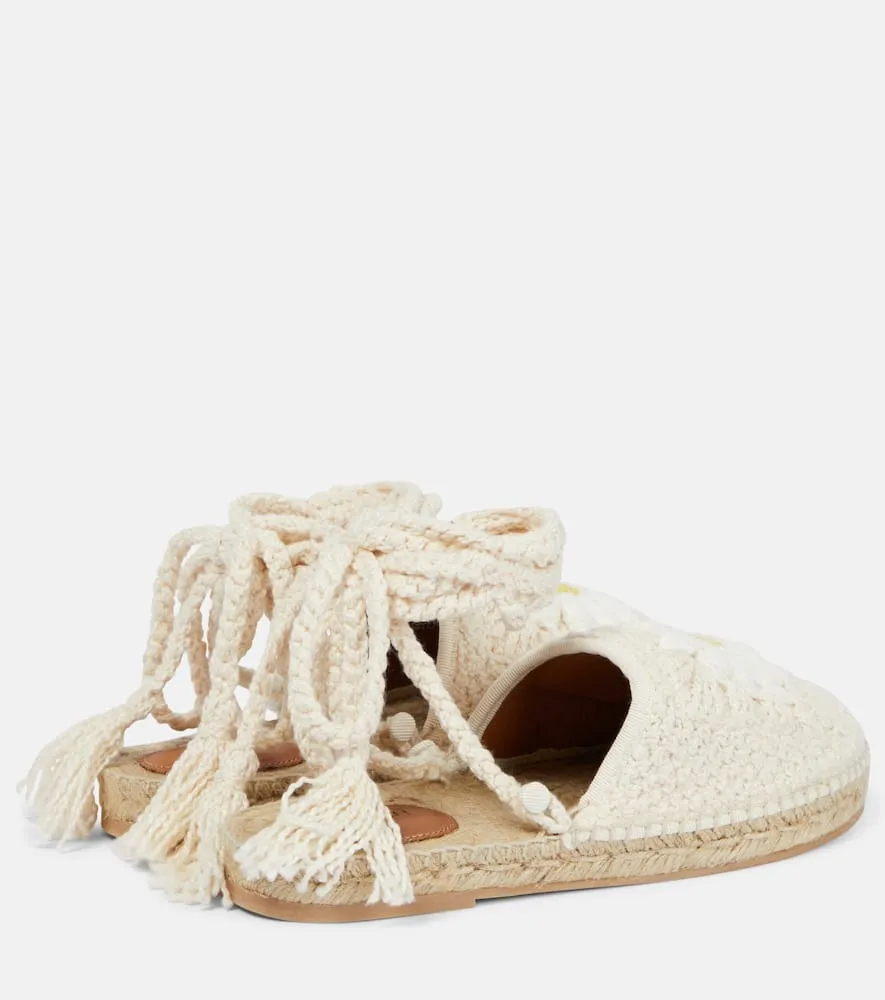 Alanui Daisy crochet espadrilles