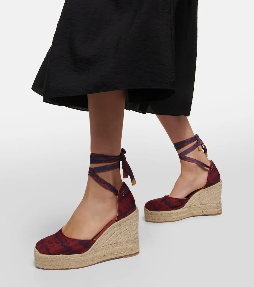 Altuzarra Carina printed espadrille wedges