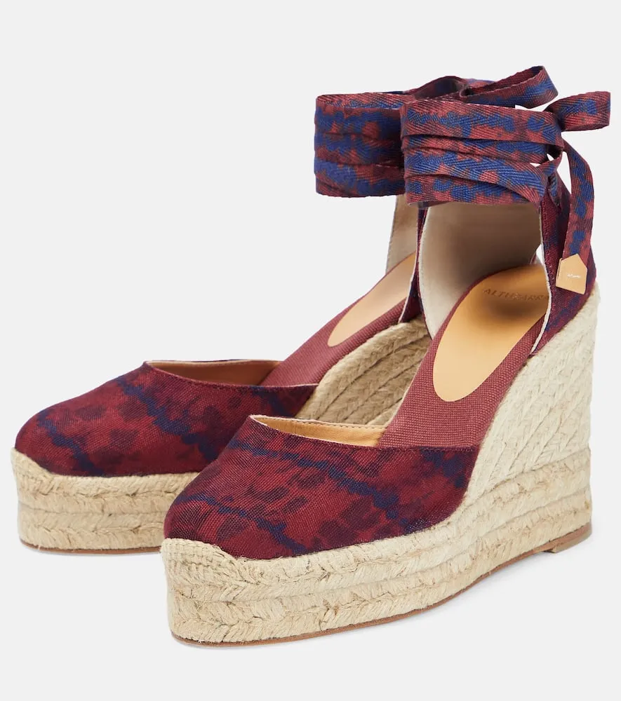 Altuzarra Carina printed espadrille wedges