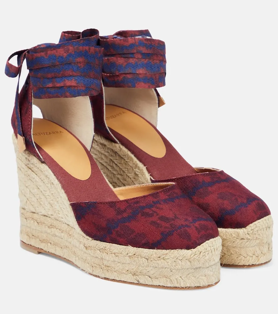 Altuzarra Carina printed espadrille wedges