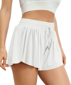 AUTOMET Womens 2 in 1 Running Shorts Casual Summer Athletic Shorts