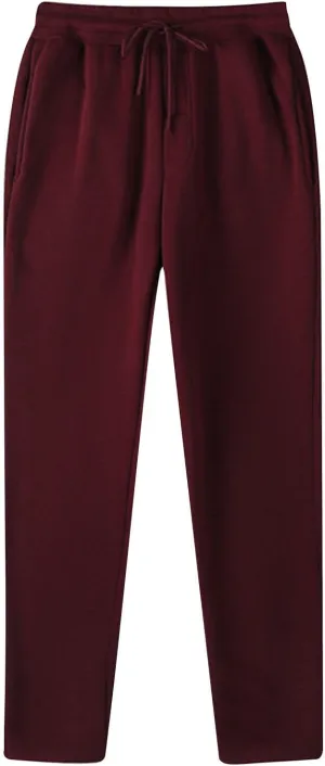 Aymnlox Mens Baggy Casual Pants Classic Solid Color Elastic Waist Drawstring Trouser Fashion Fall Athletic Workout Sweatpants