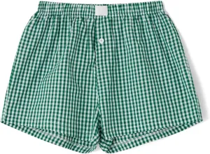 Boxer Shorts Women Y2k Pajamas Plaid Low Waist Baggy Wide Leg Gingham Sleep Pj Micro Checkered Lounge Short Pants