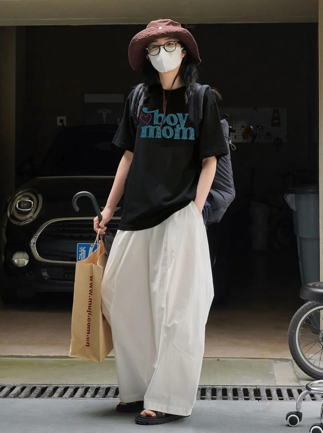 Boy Mom Oversized Tshirt Woman Sequin Graphic Tee Trendy Mama Shirt Mother Gifts Top Casual Short Sleeve Tops