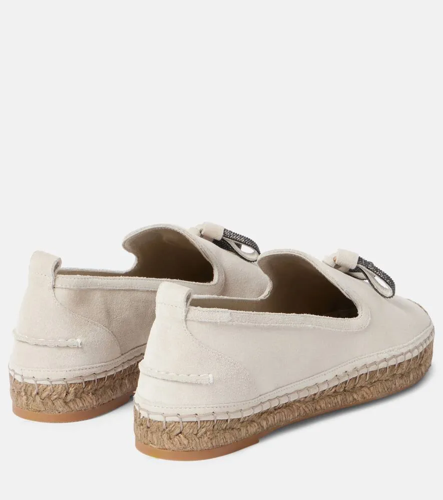 Brunello Cucinelli Monili suede espadrilles