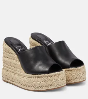 Christian Louboutin Ariella Zeppa leather espadrille sandals