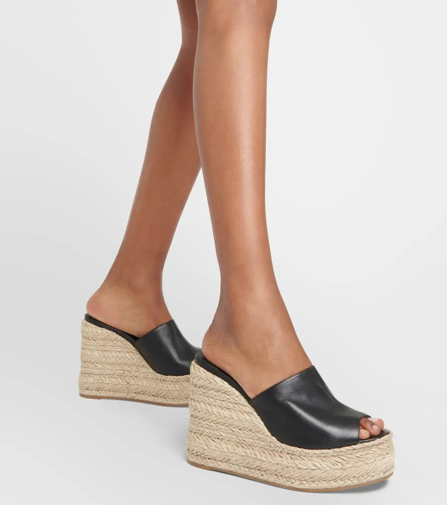 Christian Louboutin Ariella Zeppa leather espadrille sandals