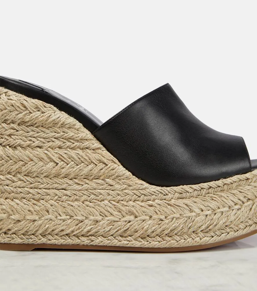Christian Louboutin Ariella Zeppa leather espadrille sandals