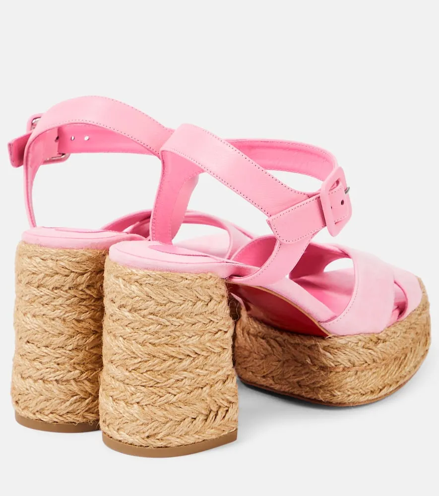 Christian Louboutin Calakala 70 suede espadrille sandals