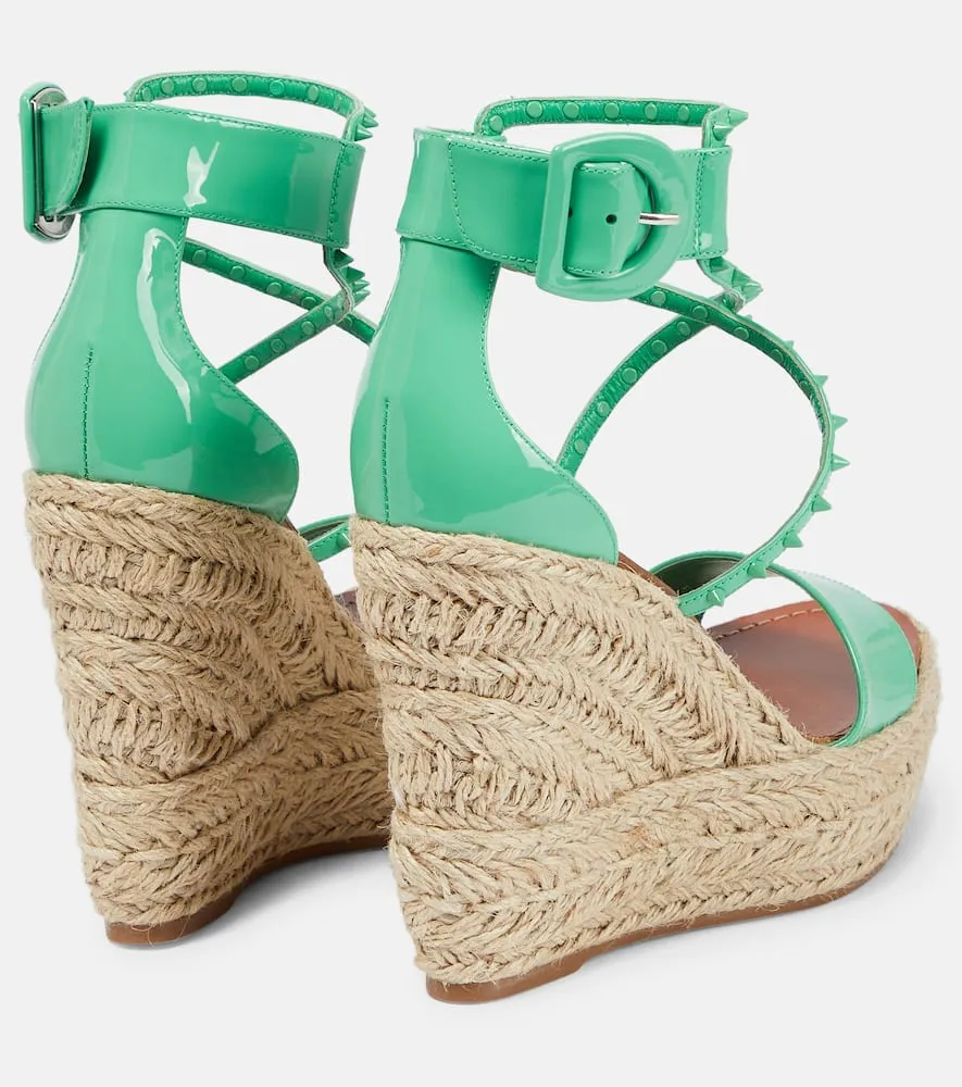 Christian Louboutin Chocazeppa 120 embellished wedge sandals
