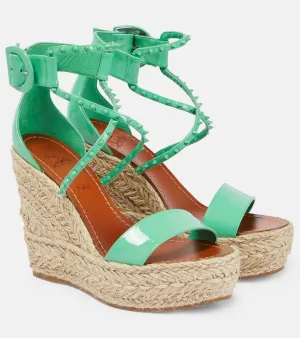 Christian Louboutin Chocazeppa 120 embellished wedge sandals