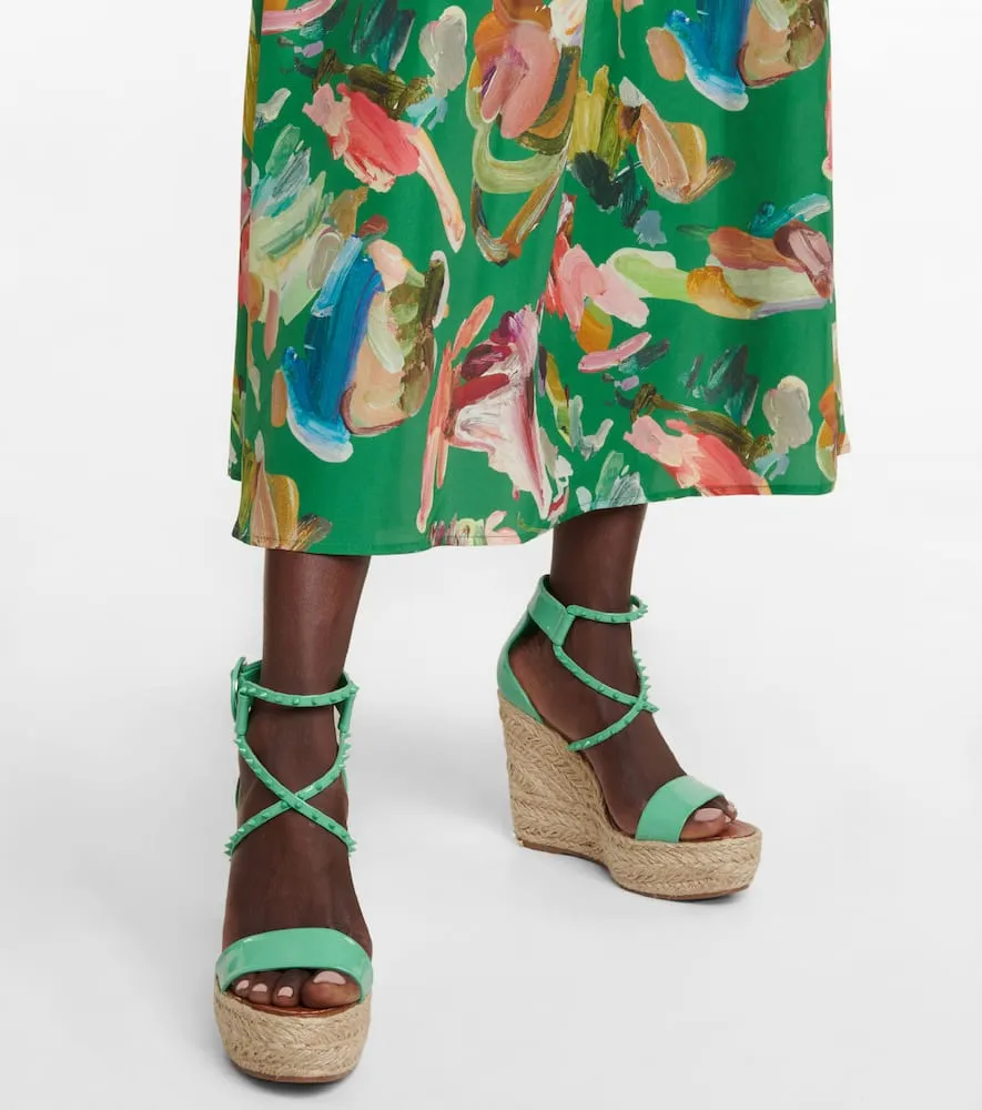 Christian Louboutin Chocazeppa 120 embellished wedge sandals