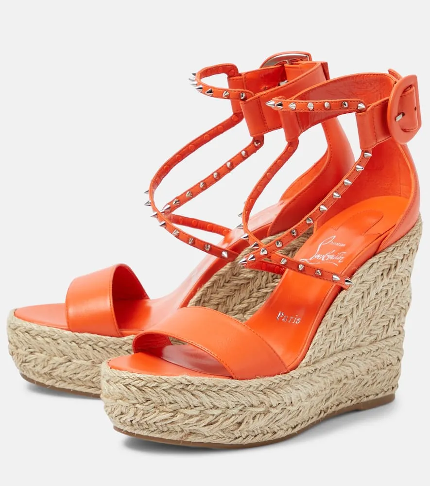 Christian Louboutin Chocazeppa Spikes 120 espadrille wedges