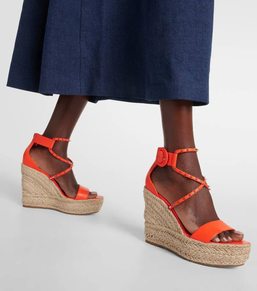 Christian Louboutin Chocazeppa Spikes 120 espadrille wedges