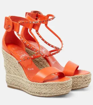 Christian Louboutin Chocazeppa Spikes 120 espadrille wedges