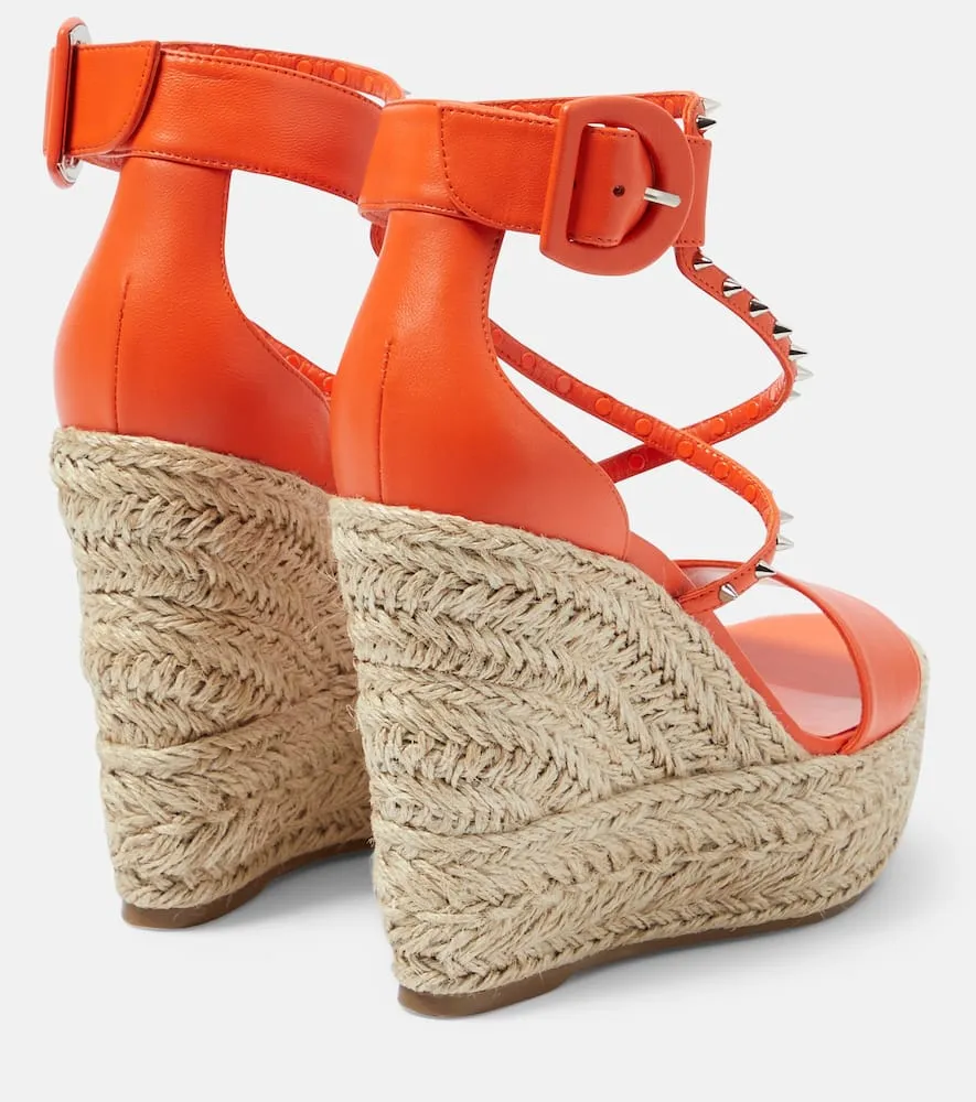 Christian Louboutin Chocazeppa Spikes 120 espadrille wedges