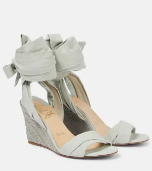 Christian Louboutin Melides Du Desert 85 espadrille wedges