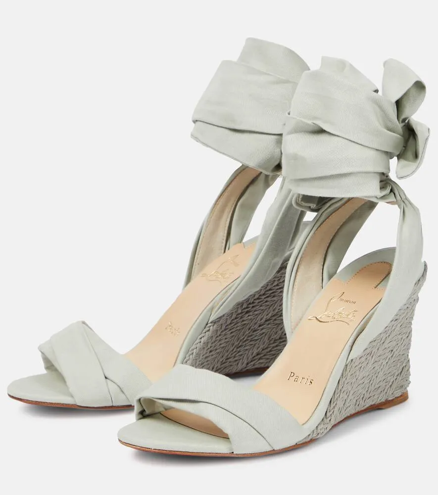 Christian Louboutin Melides Du Desert 85 espadrille wedges