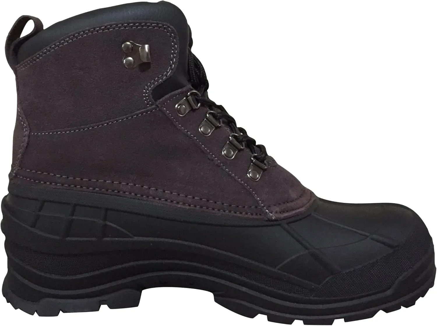Climate X Mens YSC1 Winter Snow Boots Water Resistance Snow and Hiking, Black Brown