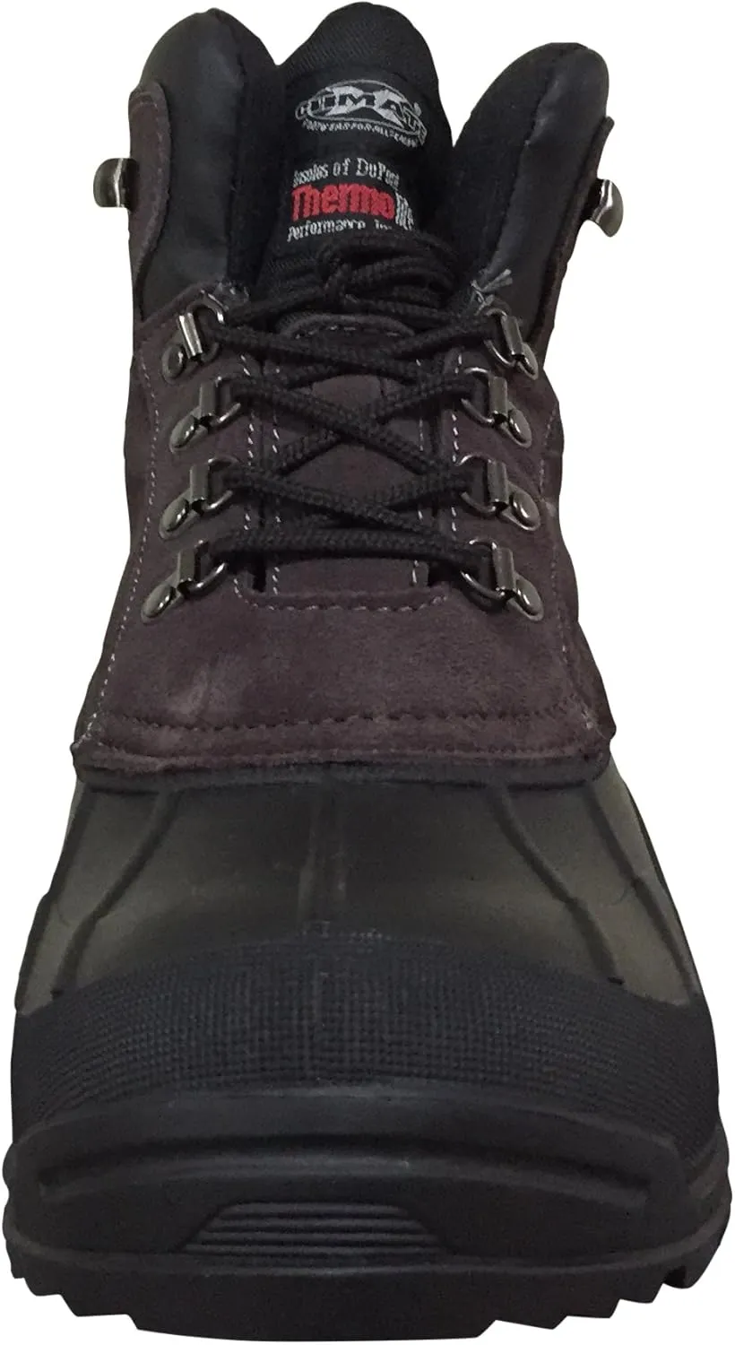 Climate X Mens YSC1 Winter Snow Boots Water Resistance Snow and Hiking, Black Brown