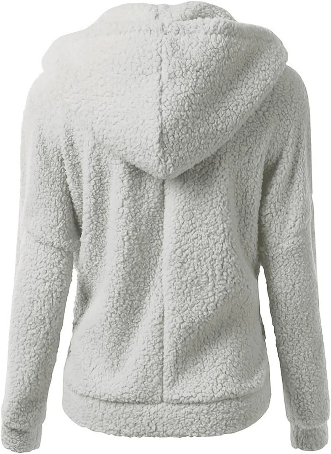 COTECRAM Sherpa Jackets for Women 2023 Plus Size Long Sleeve Zip Up Hoodies Fall Winter Fleece Coats Pockets Casual Clothes