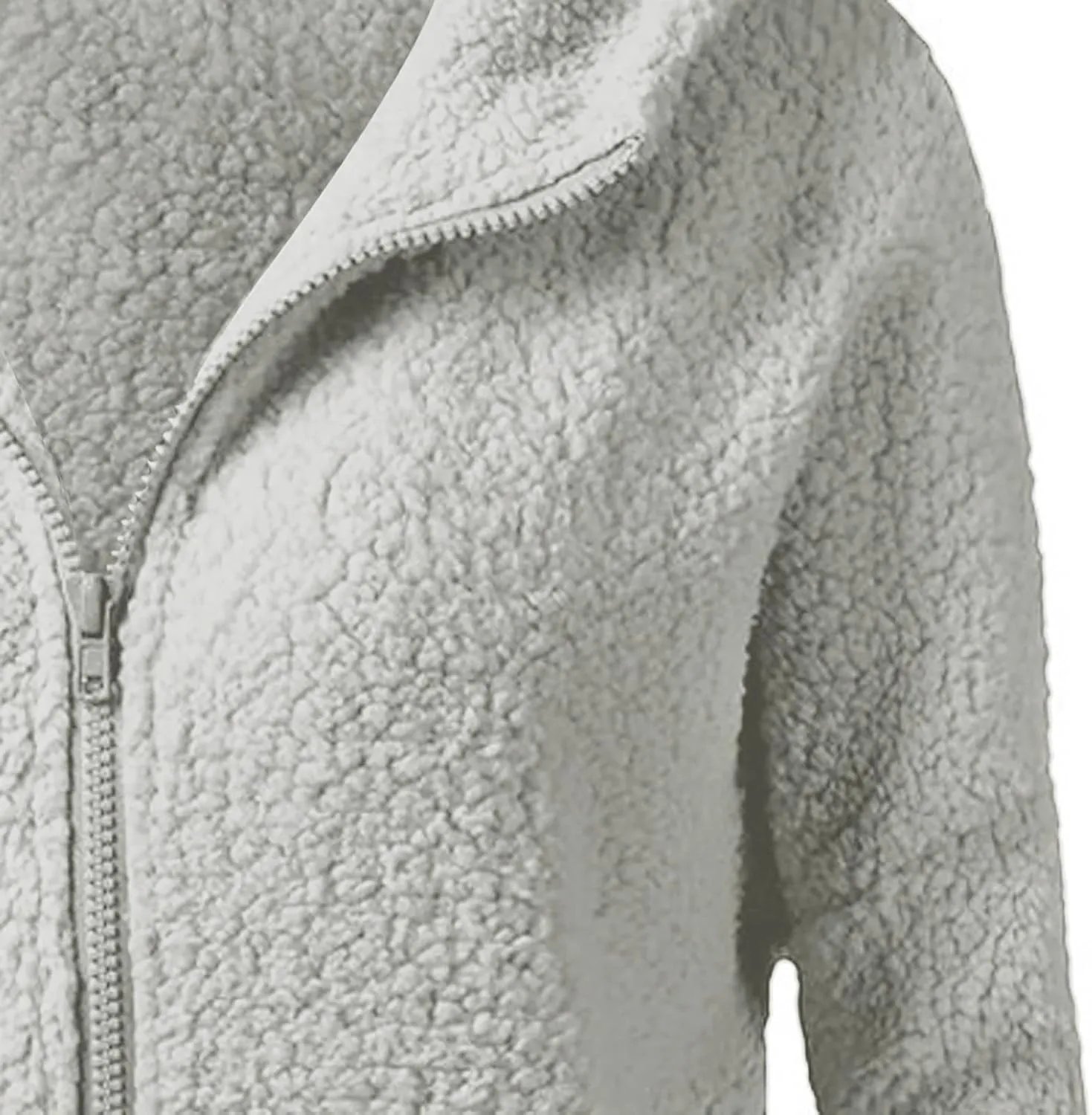 COTECRAM Sherpa Jackets for Women 2023 Plus Size Long Sleeve Zip Up Hoodies Fall Winter Fleece Coats Pockets Casual Clothes