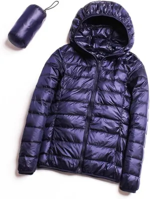 COTECRAM Women 2023 Trendy Puffer Jacket Hooded Warm Lightweight Zip Up Packable Quilted Coat Outerwear Casual Winter Clothes