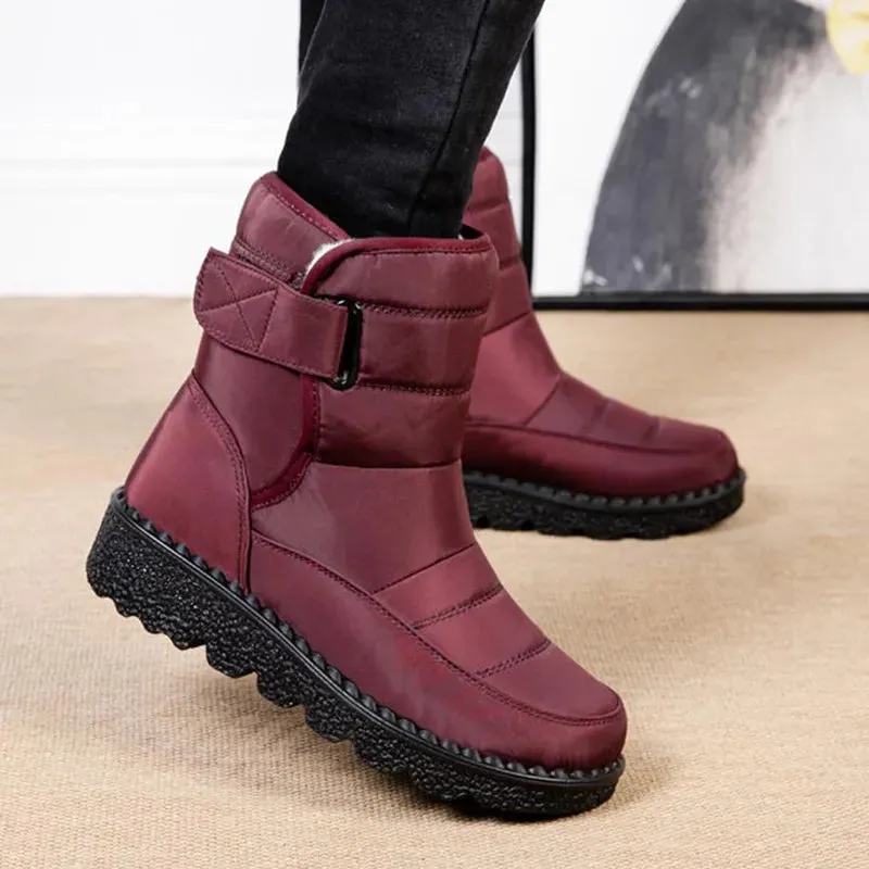 Cuzcare Orthopedic Boots For Women Waterproof Comfortable Fur Lined Ankle Winter Snow Boots