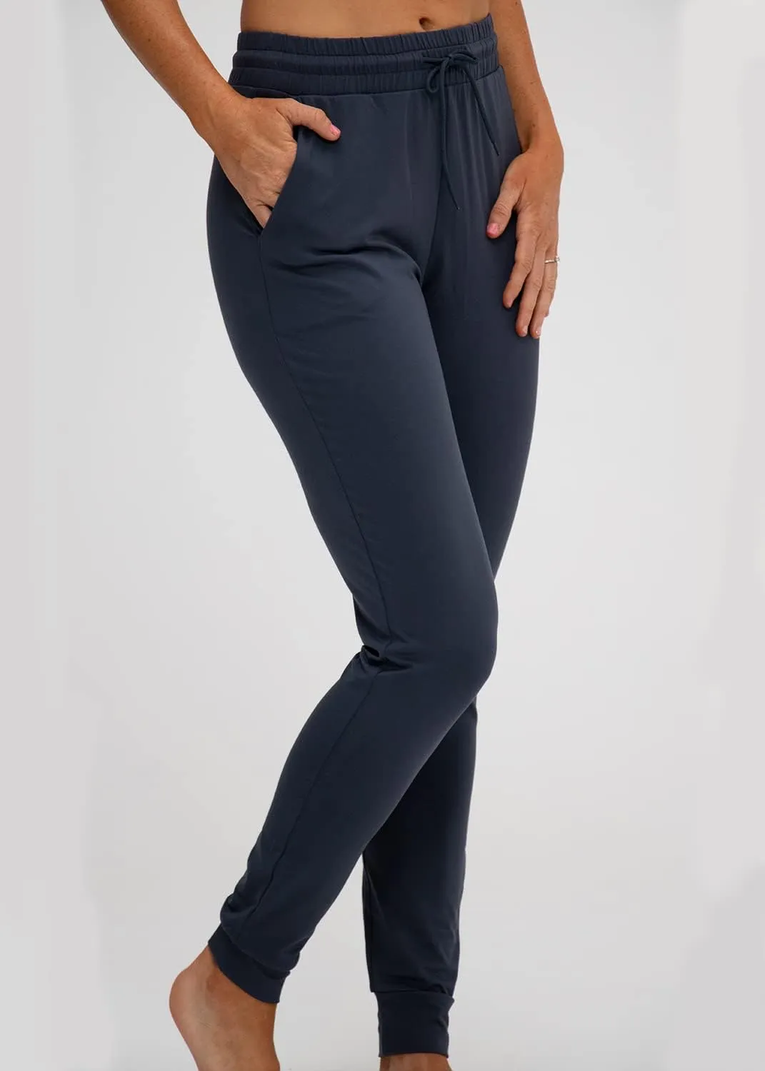 DEVOPS Women's Yoga Jogger Pants with Side Pocket Sweatpants