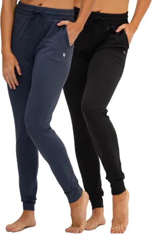 DEVOPS Women's Yoga Jogger Pants with Side Pocket Sweatpants