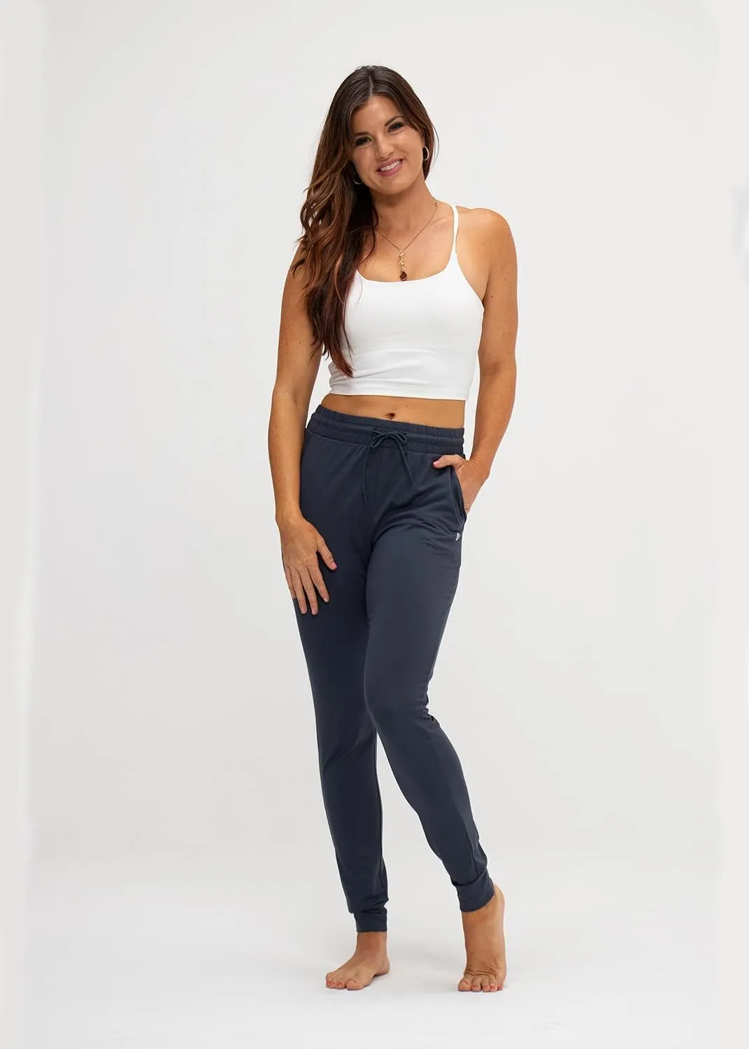 DEVOPS Women's Yoga Jogger Pants with Side Pocket Sweatpants