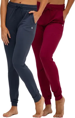 DEVOPS Women's Yoga Jogger Pants with Side Pocket Sweatpants