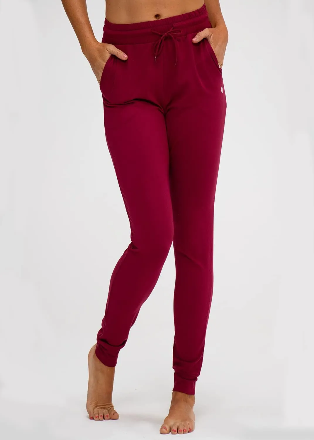 DEVOPS Women's Yoga Jogger Pants with Side Pocket Sweatpants