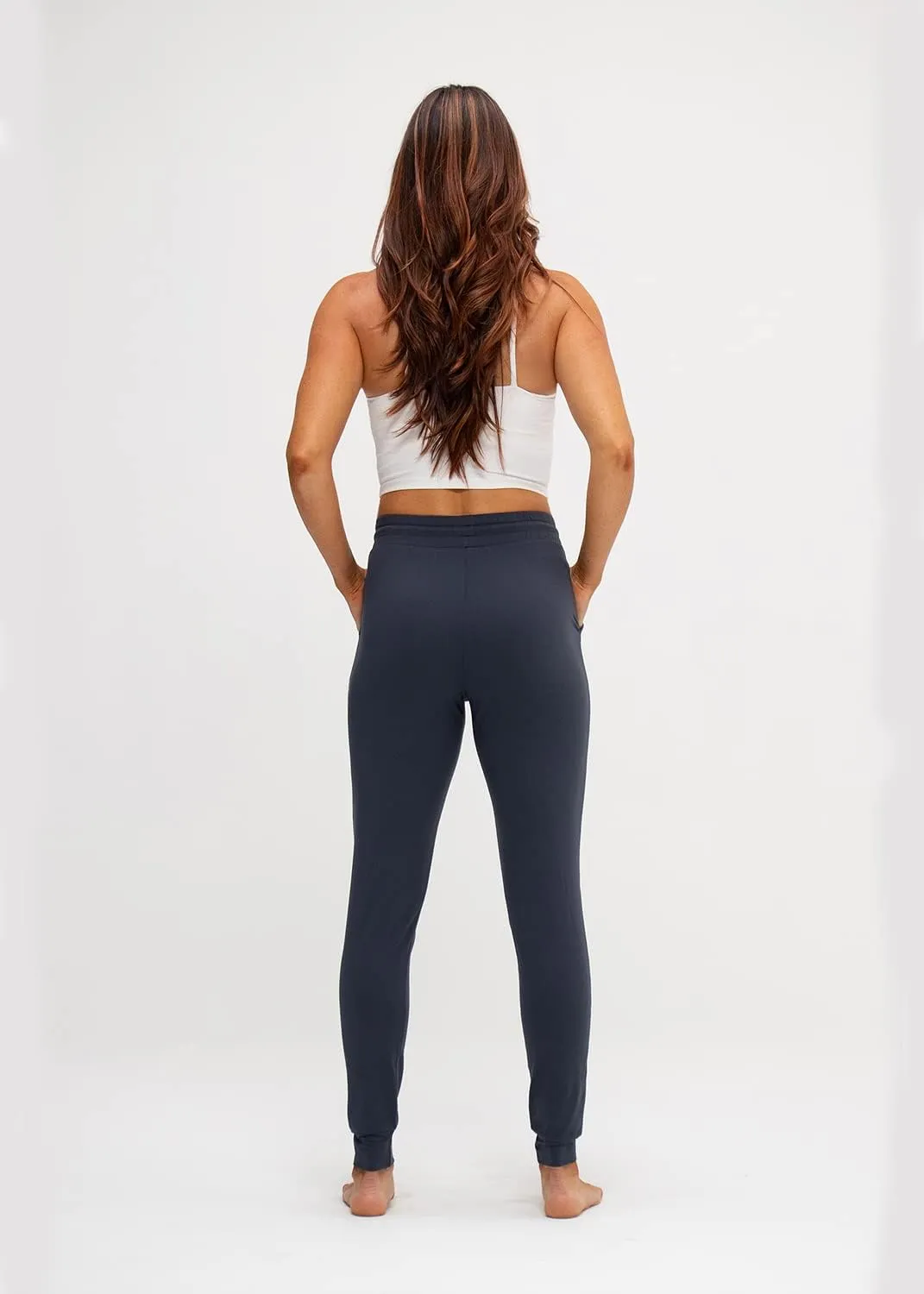 DEVOPS Women's Yoga Jogger Pants with Side Pocket Sweatpants