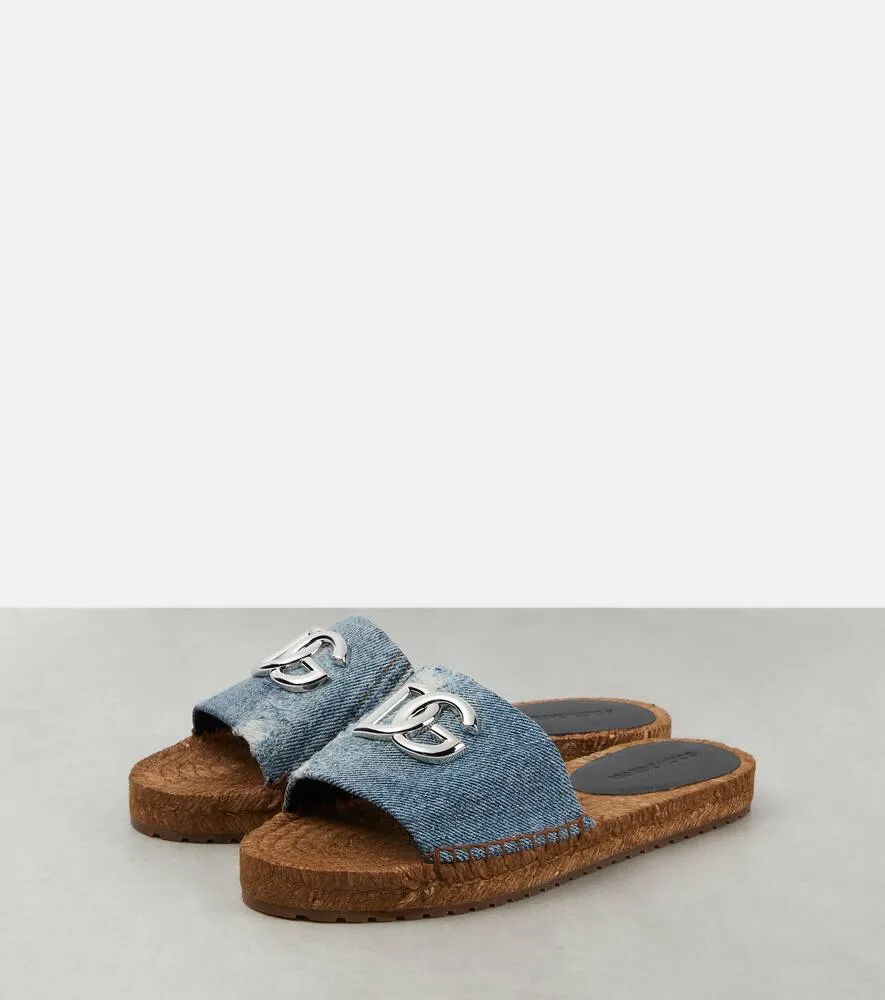 Dolce&Gabbana DG canvas espadrilles