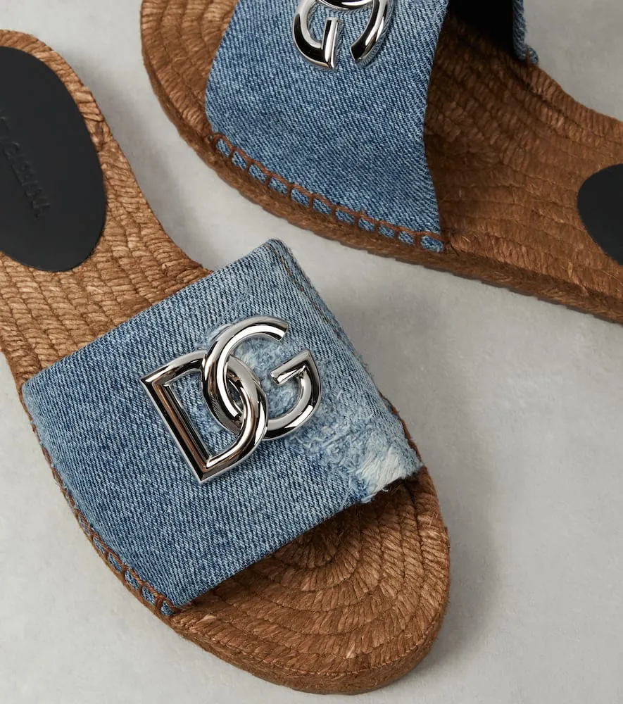 Dolce&Gabbana DG canvas espadrilles