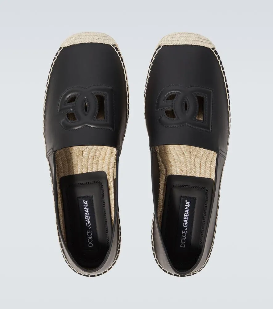 Dolce&Gabbana DG leather espadrilles