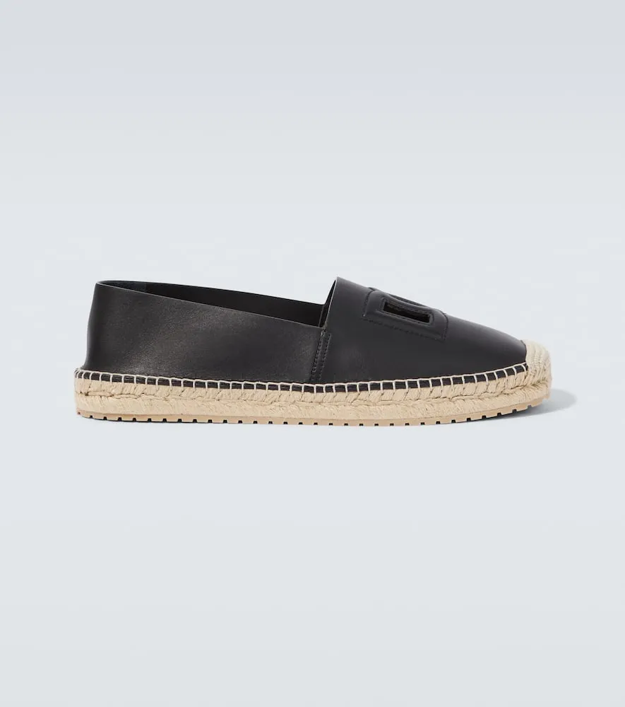 Dolce&Gabbana DG leather espadrilles