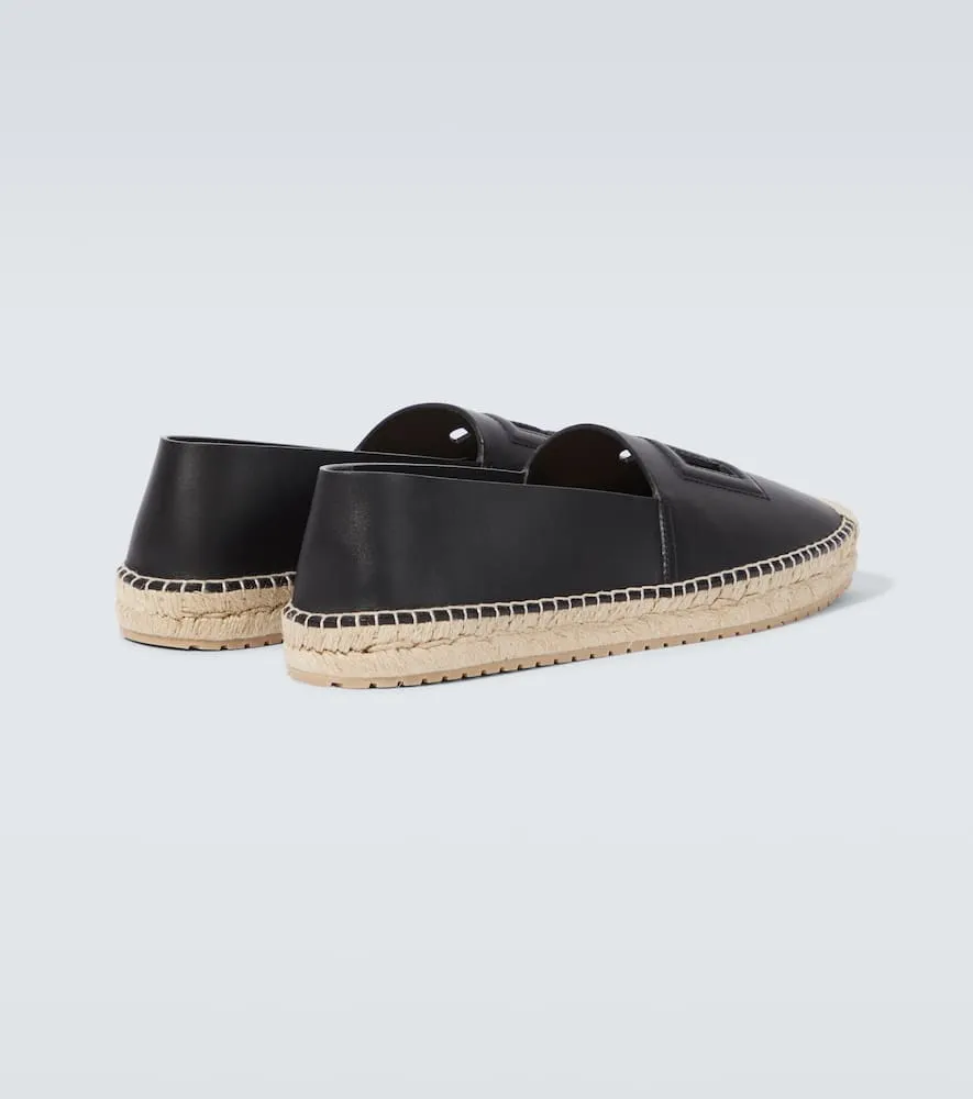 Dolce&Gabbana DG leather espadrilles