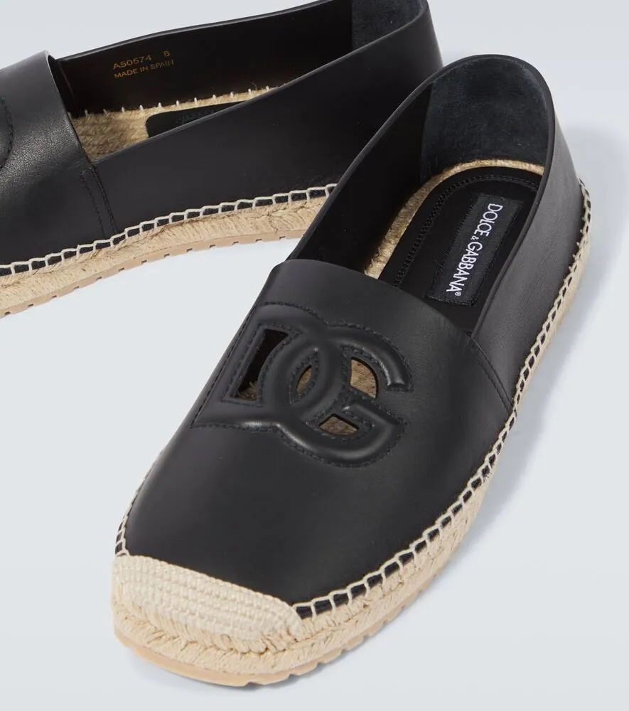 Dolce&Gabbana DG leather espadrilles