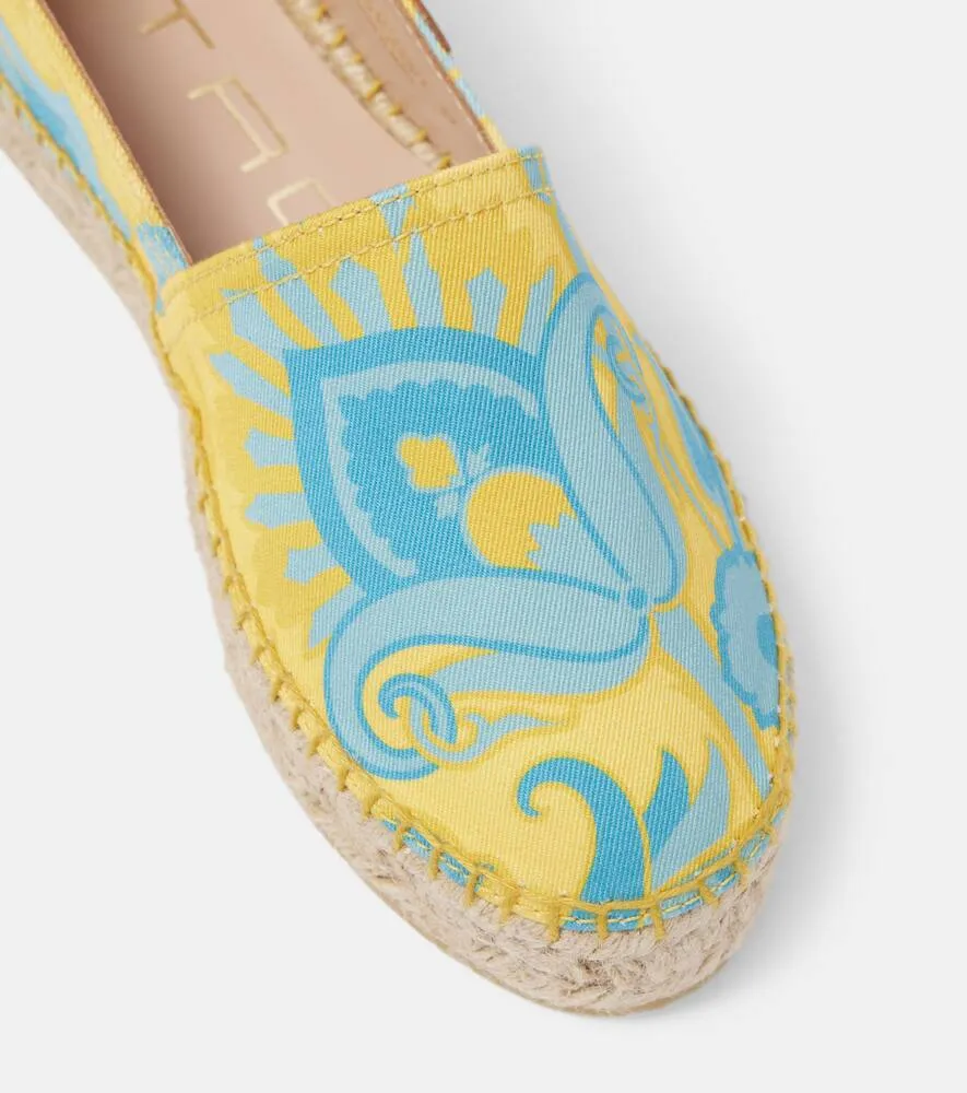 Etro Printed canvas espadrilles