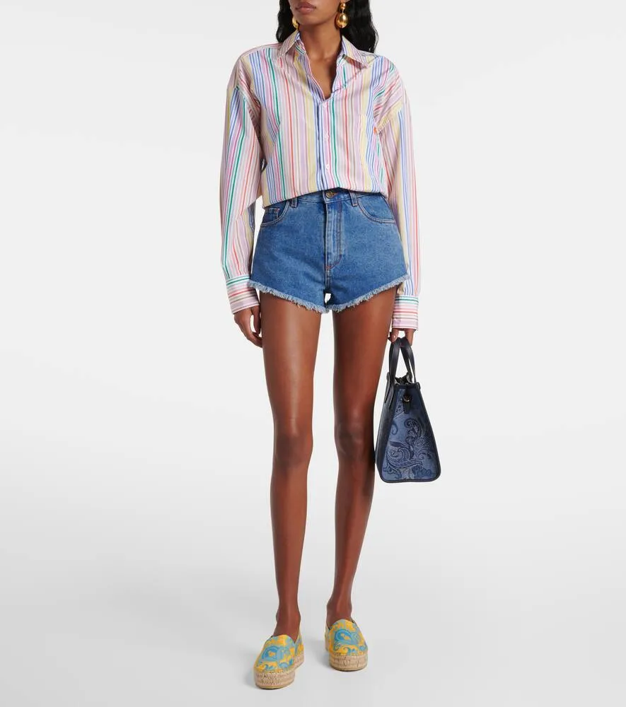 Etro Printed canvas espadrilles