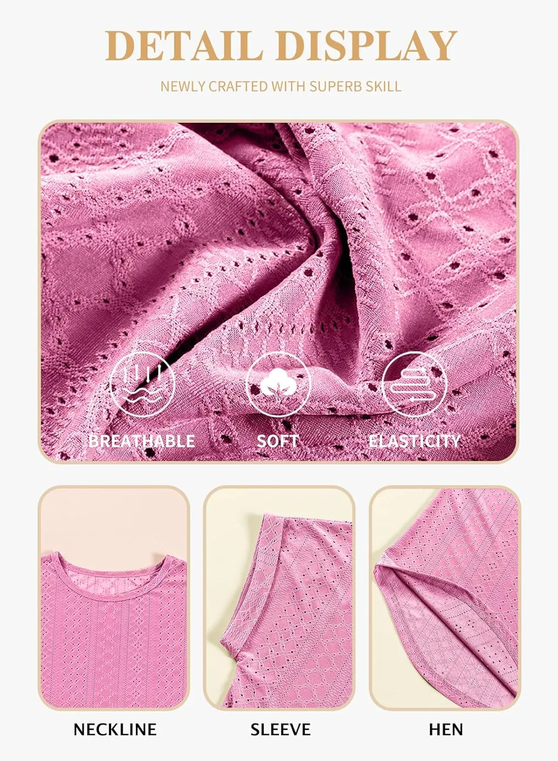 Eytino Women Plus Size Tops Short Sleeve Crewneck Casual Loose Summer Blouse Shirts(1X-5X)