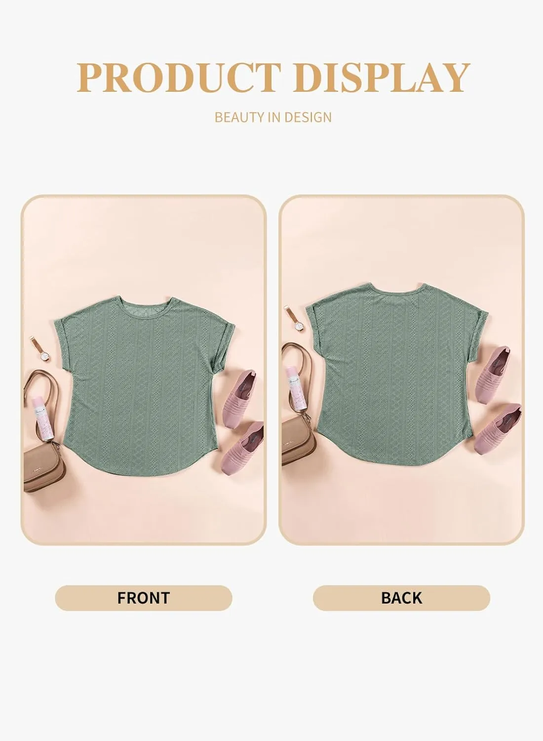 Eytino Women Plus Size Tops Short Sleeve Crewneck Casual Loose Summer Blouse Shirts(1X-5X)